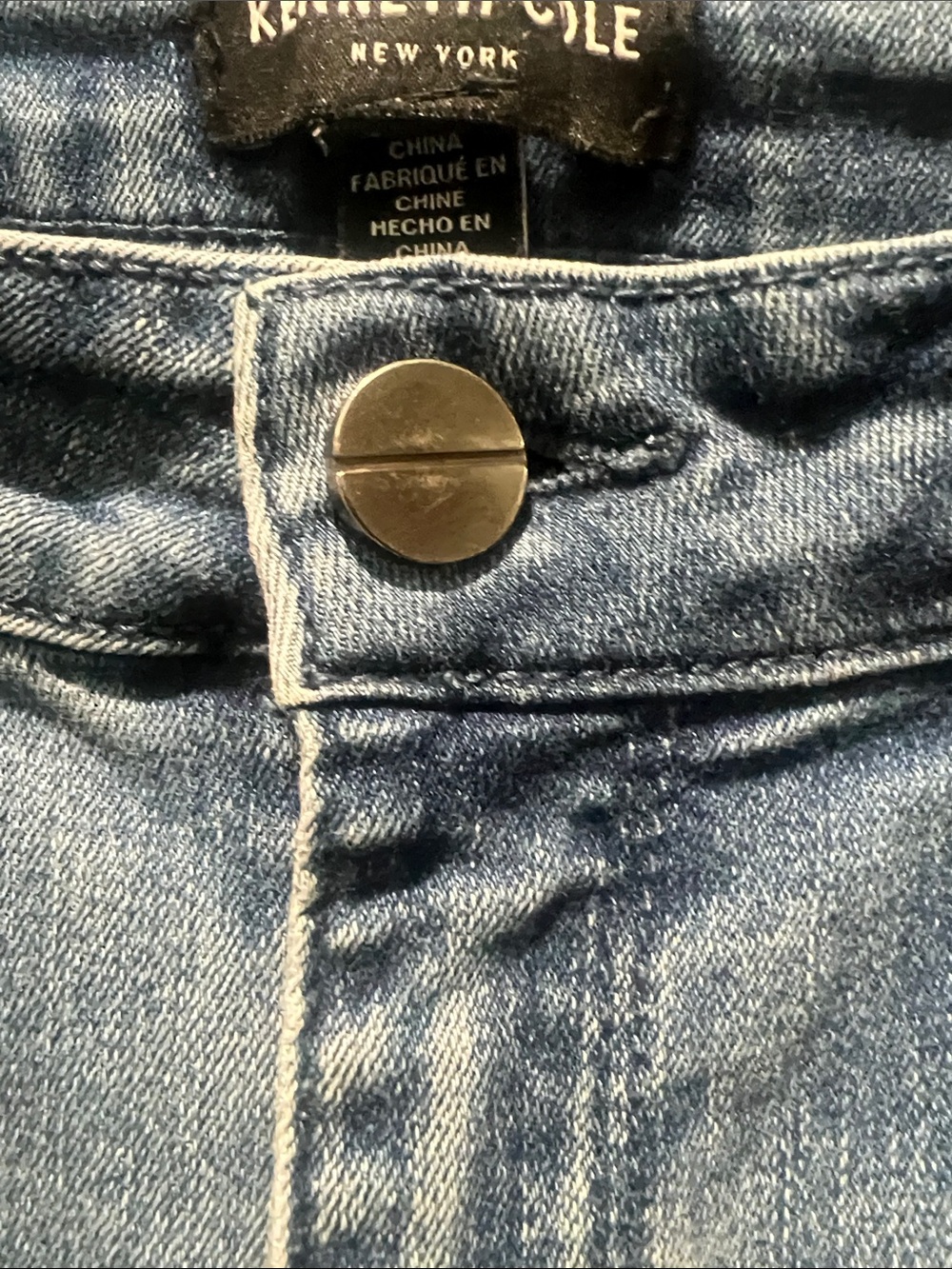 Kenneth Cole Light Blue Cropped Stretch Jeans - Picture 4 of 12